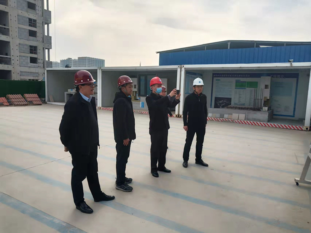 市城建局調研鄭州外國語(yǔ)學(xué)校航空港區新校區項目